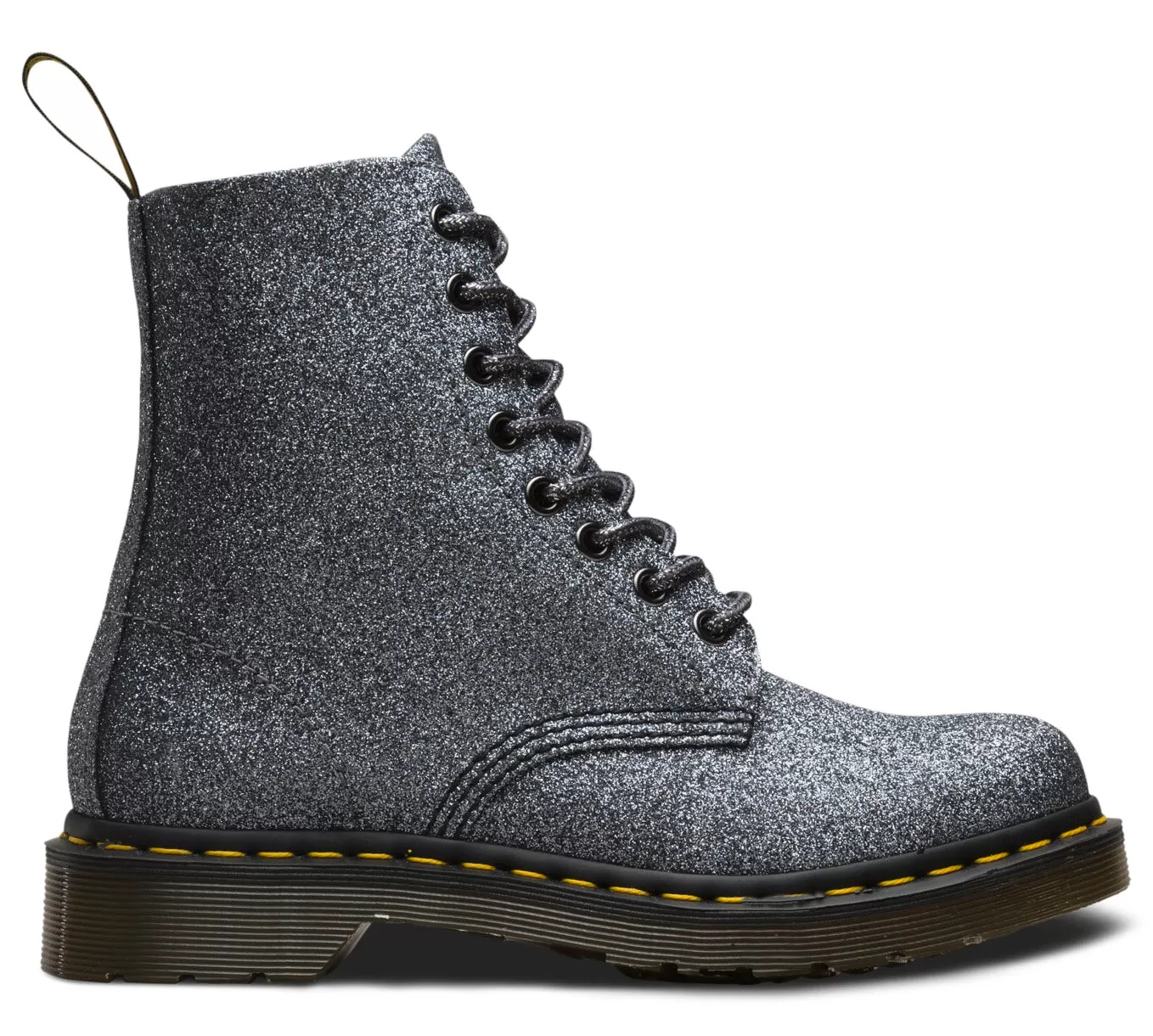 1460 Pascal Glitter Pewter Boots