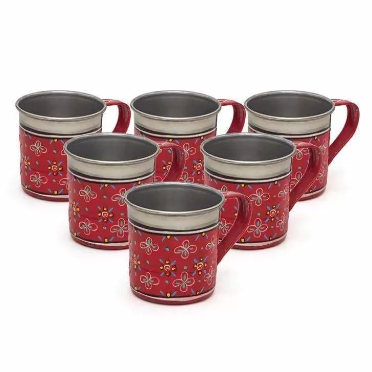 6 kitchen tea cup set