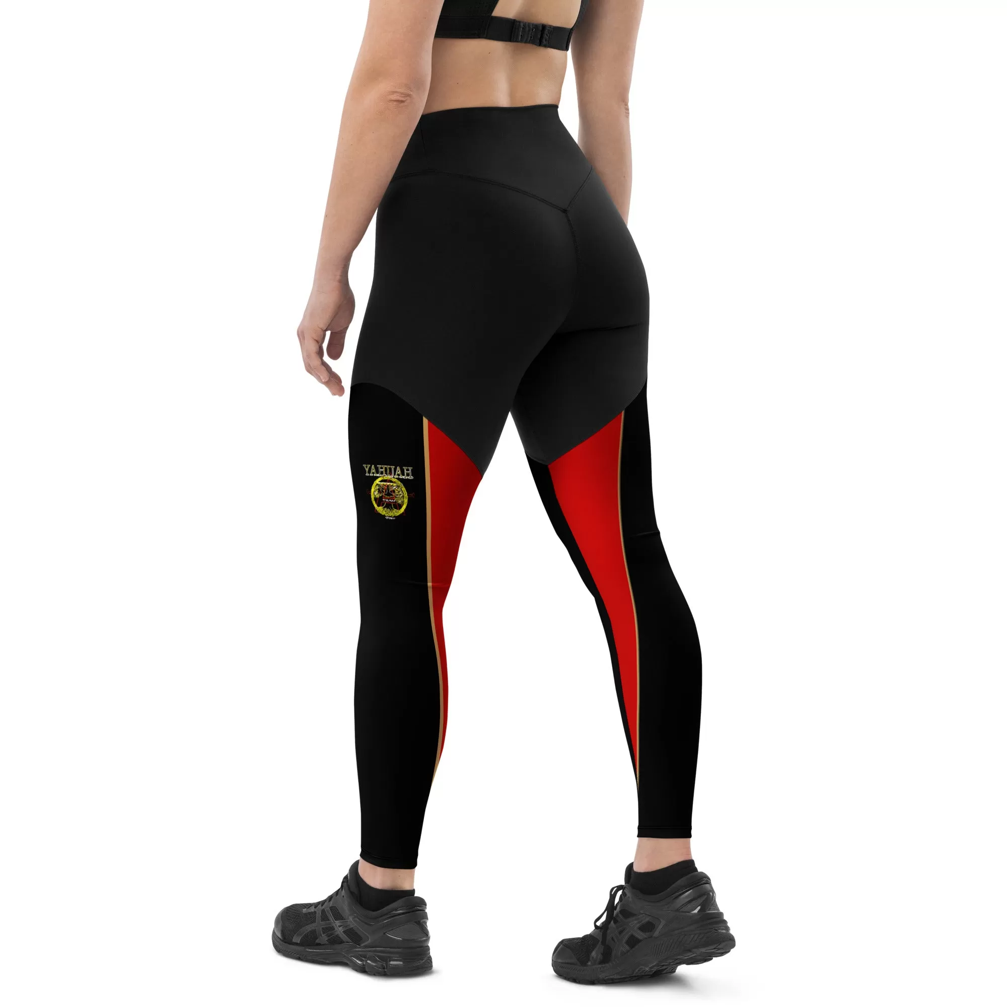 A-Team 01 Red Designer Sports Leggings