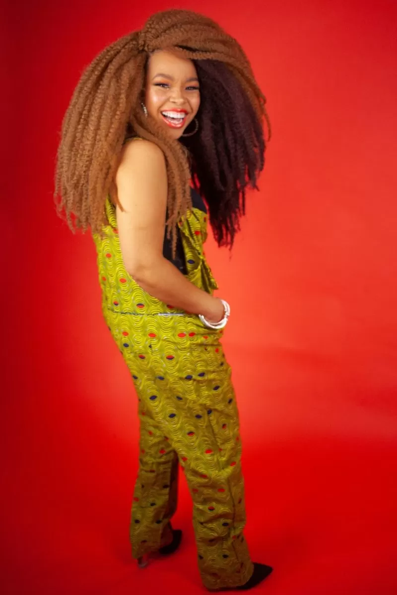 African Dungarees in Yellow Optical