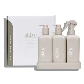 Al.ive Body Dishwashing Liquid, Bench Spray & Hand Wash Pack Of 3