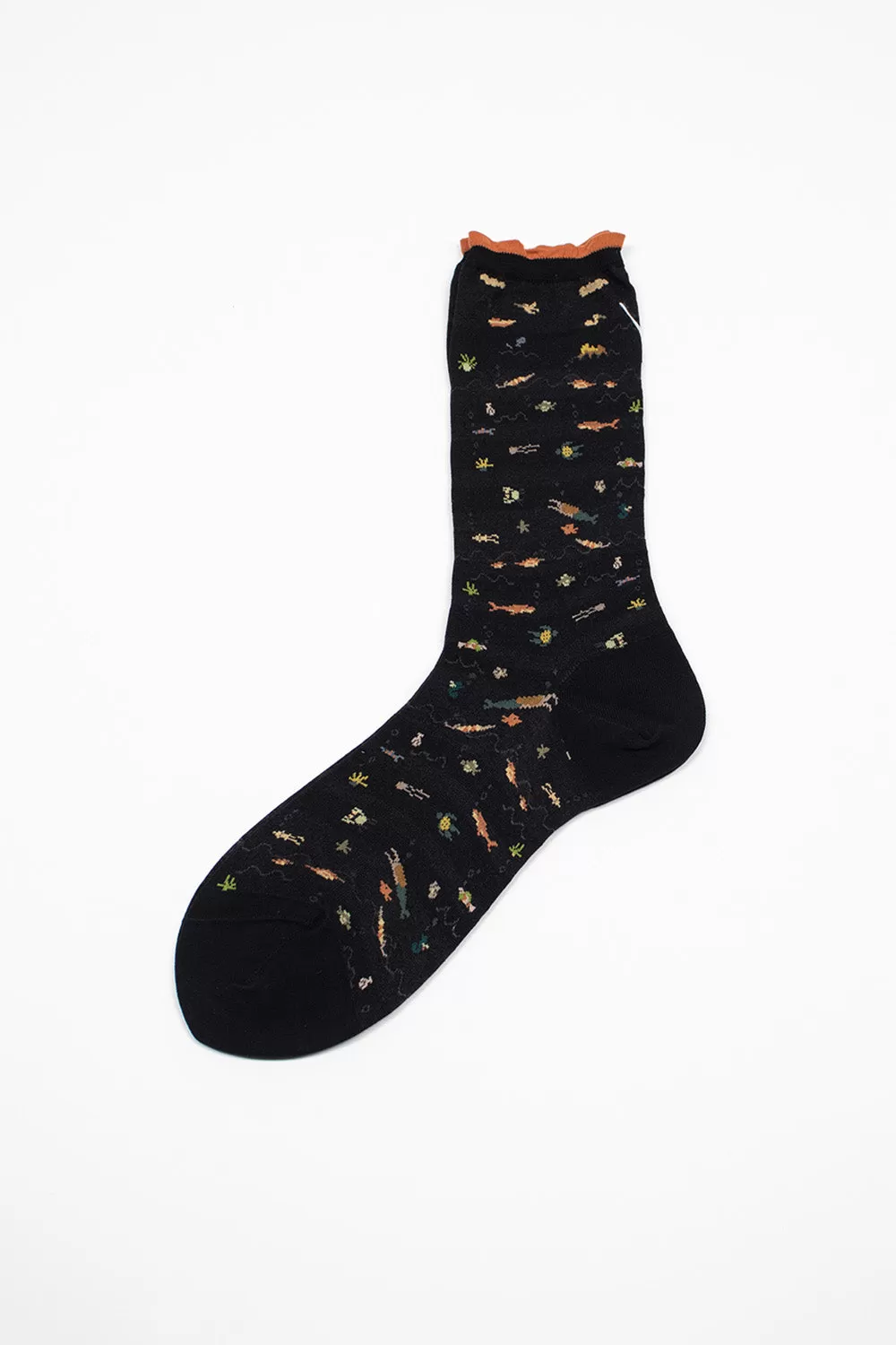 AM-784 Sea Paradise Socks Black