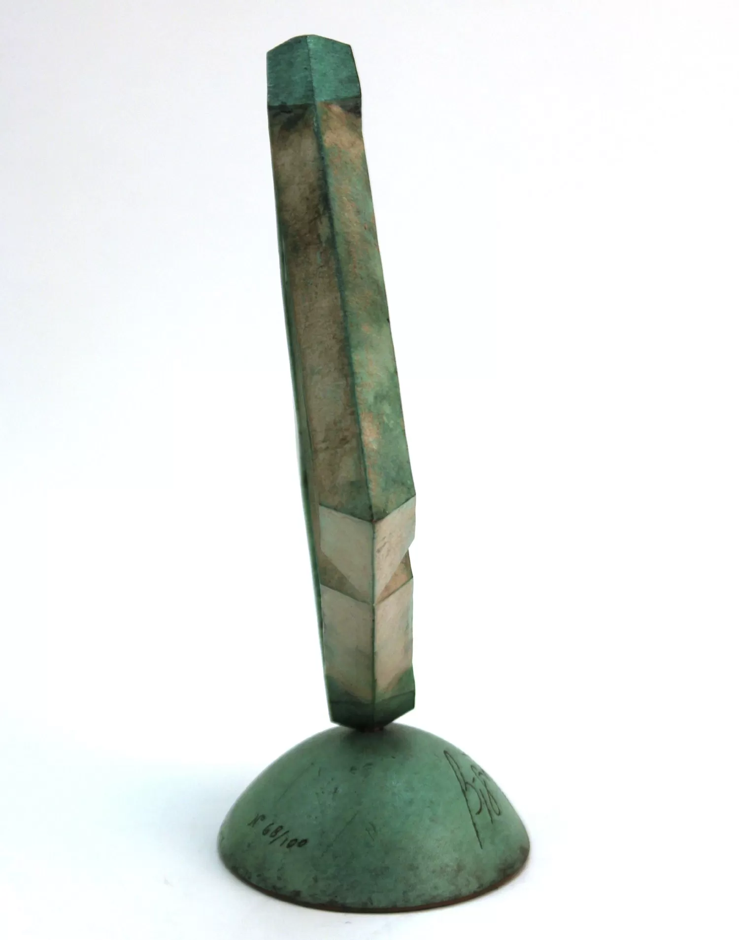 American Modernist Abstract Sculpture In Patinated Metal