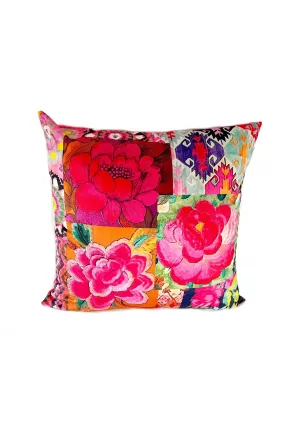 ANNA CHANDLER WATER RESISTANT CANVAS CUSHION SILK ROAD