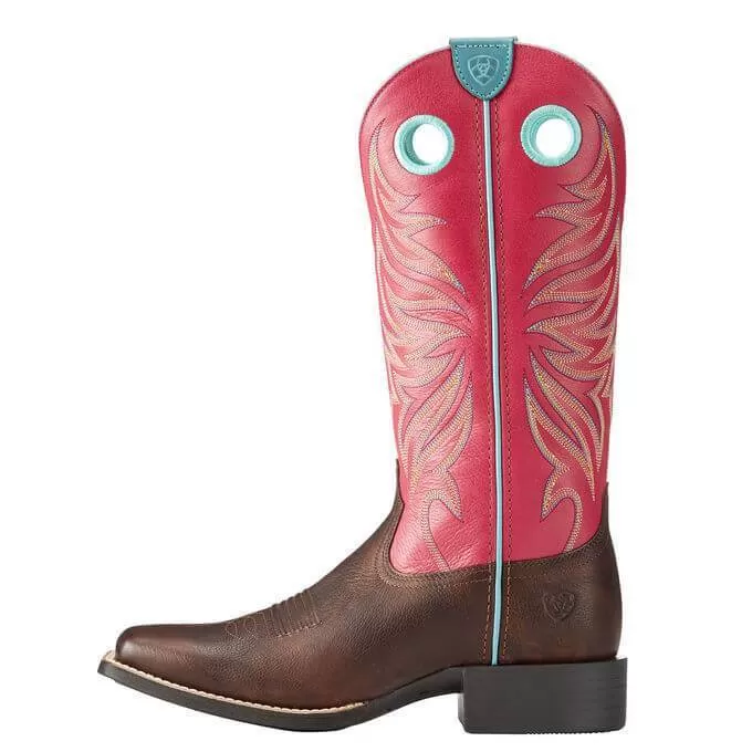 Ariat Round Up Ryder Women's Western Boots Yukon Chocolate