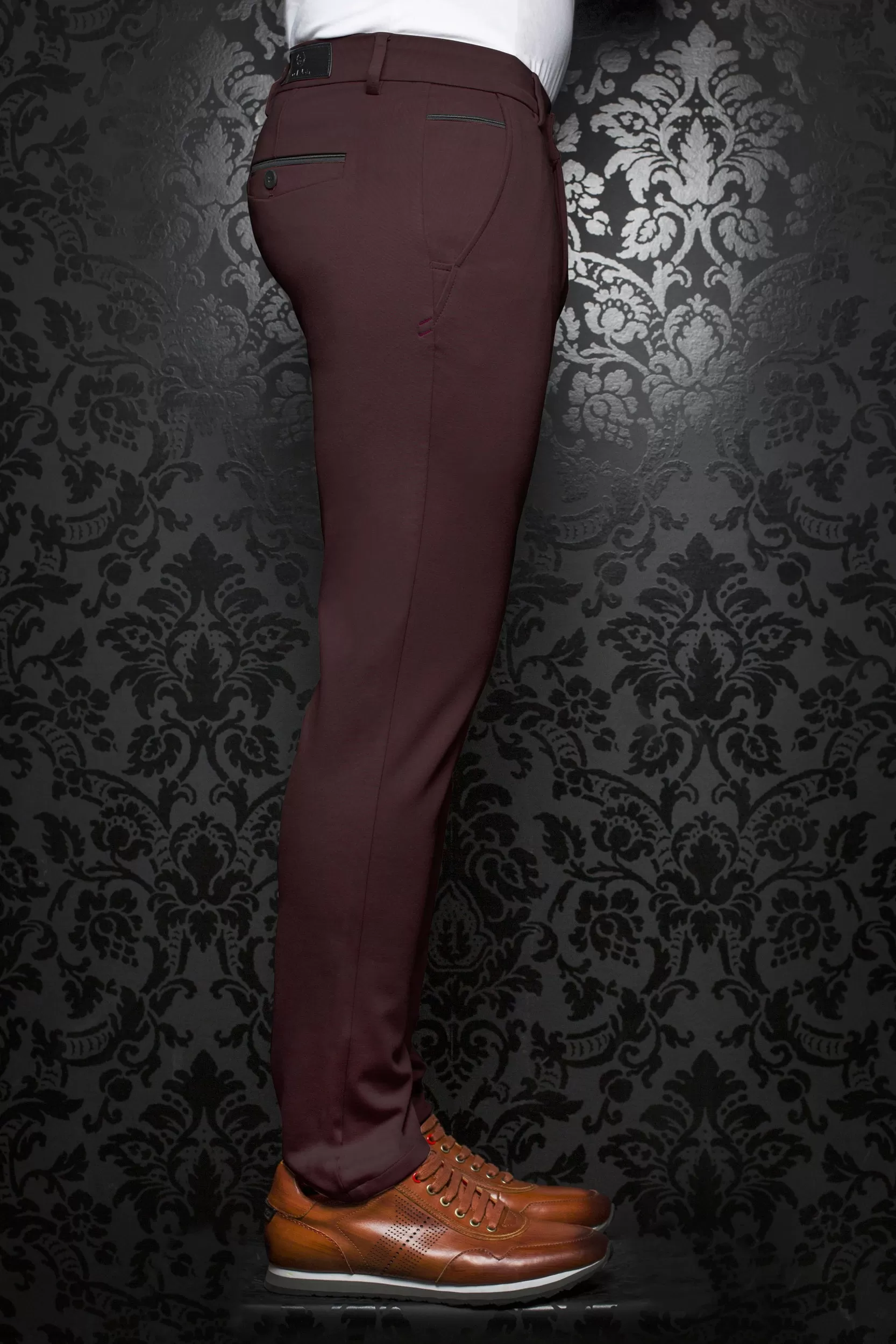 Au Noir Dressy Stretch Pant | Beretta Wine