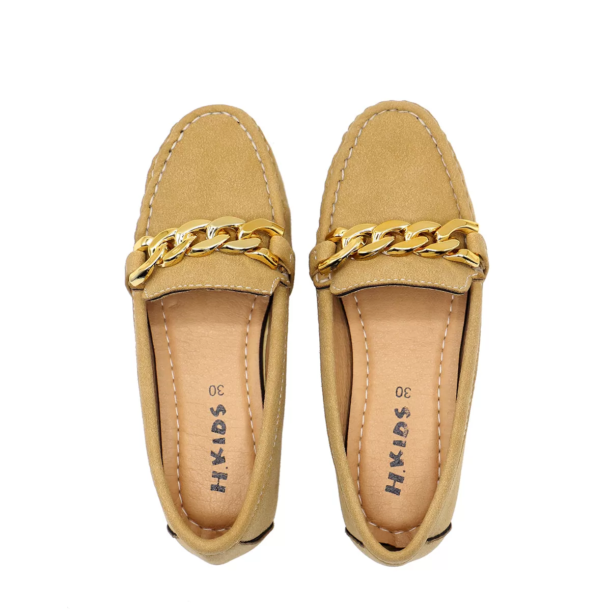 Beige Casual Moccasins G70043