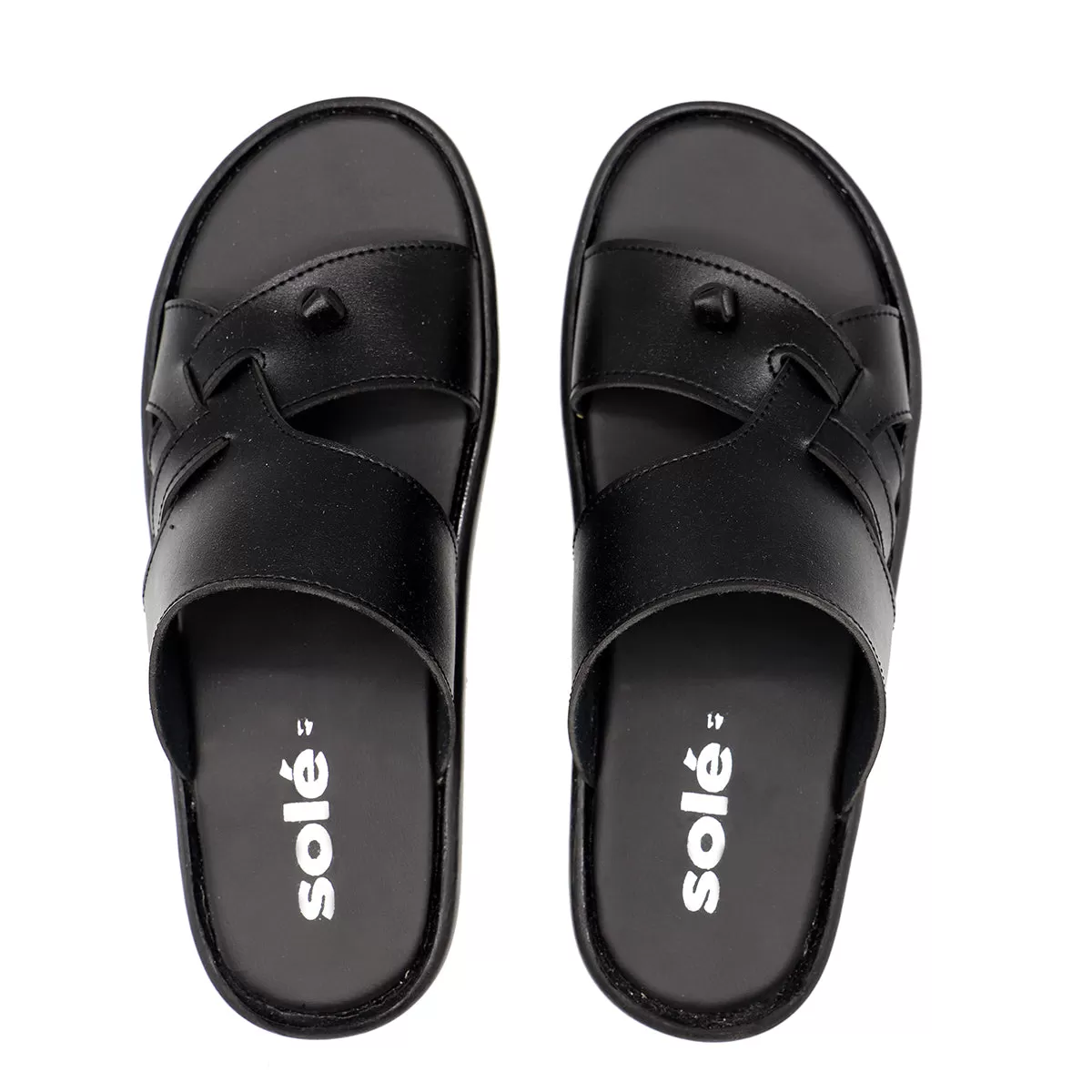 Black Casual Chappal 110027