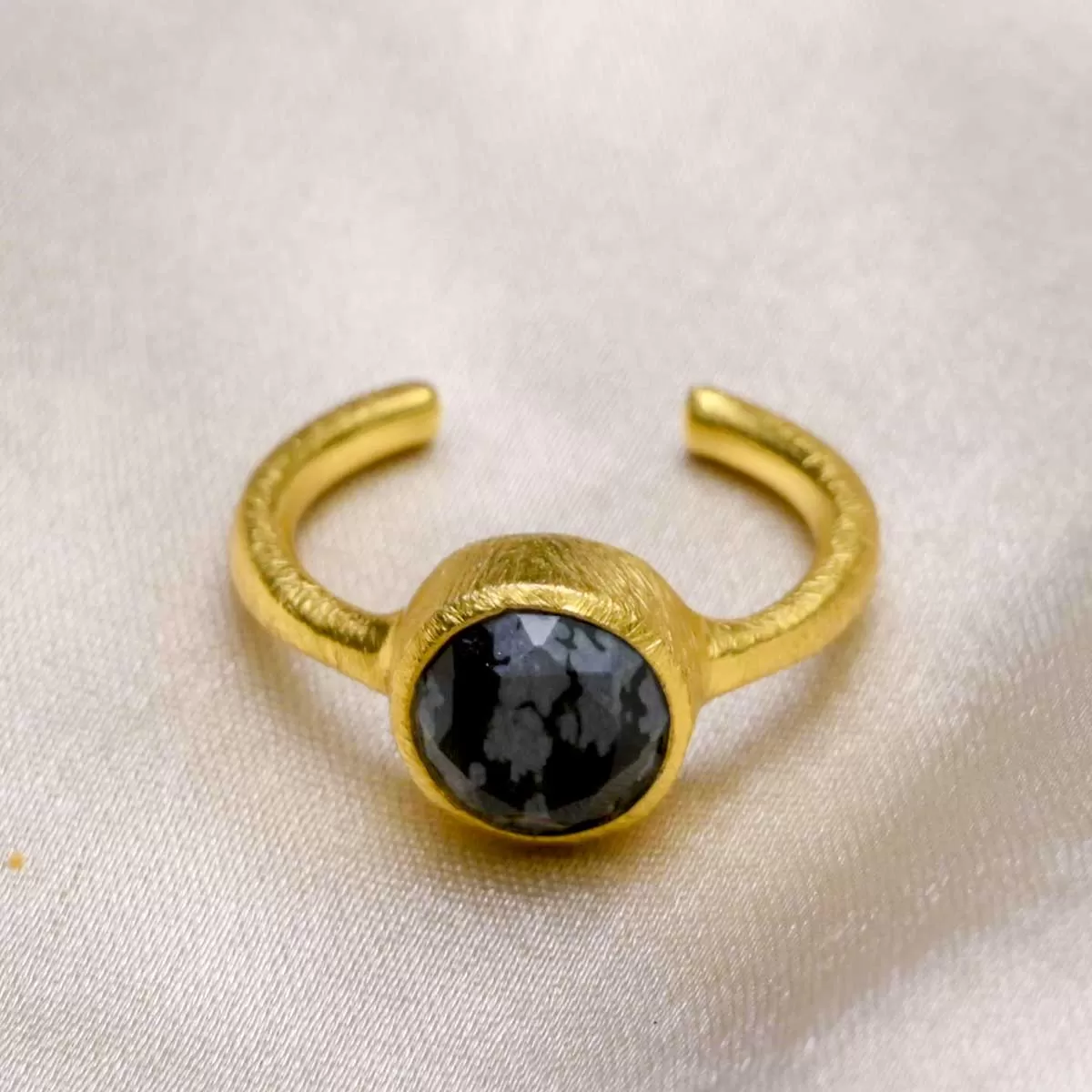 Black Obsidian Healing Ring