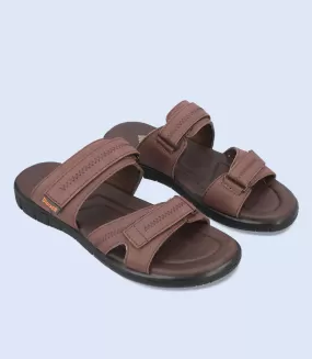 BM5734-BROWN-Men Casual Slipper