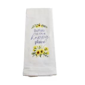 Buffalo Happy Place Decorative Towel