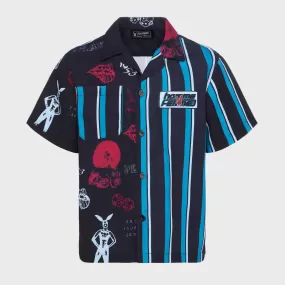 Bunny Doodle Shirt Black/Blue