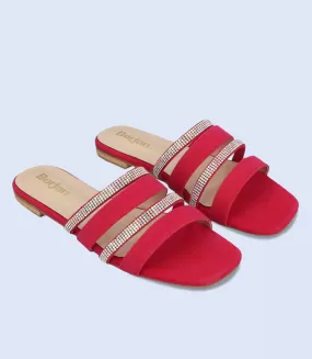 BW9628-PINK-Women Formal Slippers