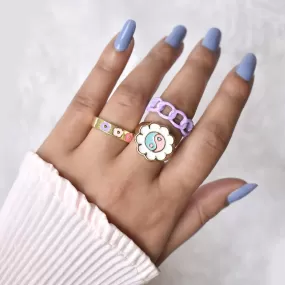 Candy Floss Ring Stack