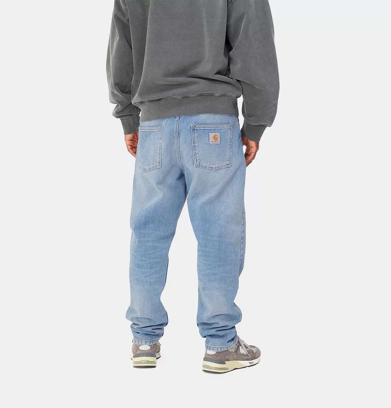 Carhartt WIP Newel Pant in Blue Light Used Wash