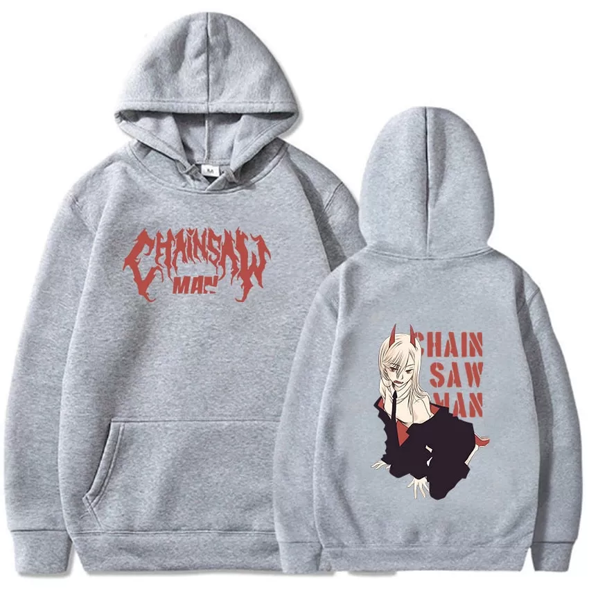 Chainsaw Man Cute Sexy Power Anime Hoodies Sweatshirts Long Sleeve Japanese