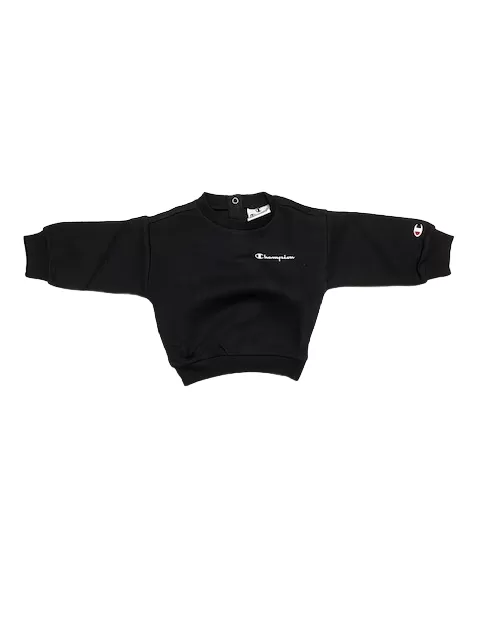 Champion infant tracksuit crew neck sweatshirt trousers with cuff 4404504 KK001 nbk black