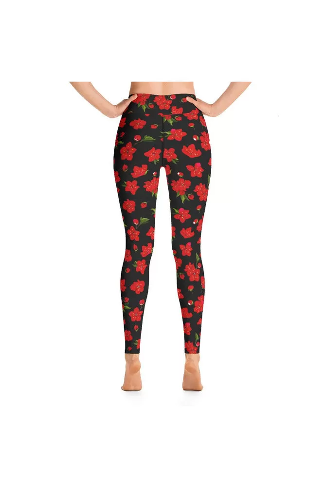 Cherry Blossom Yoga Leggings