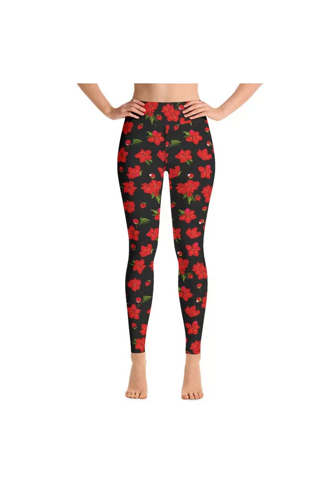 Cherry Blossom Yoga Leggings