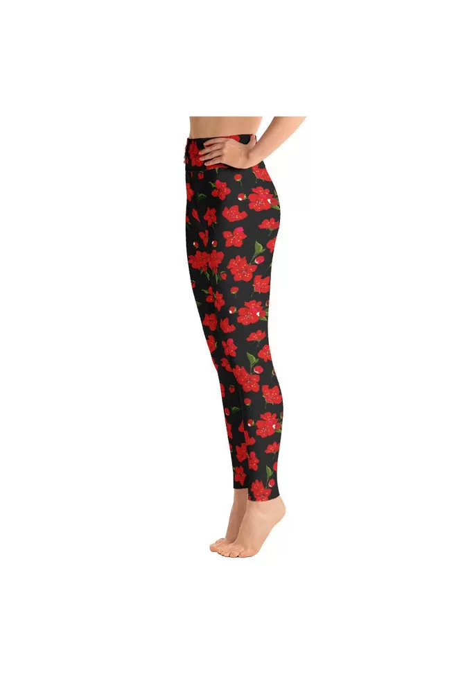 Cherry Blossom Yoga Leggings