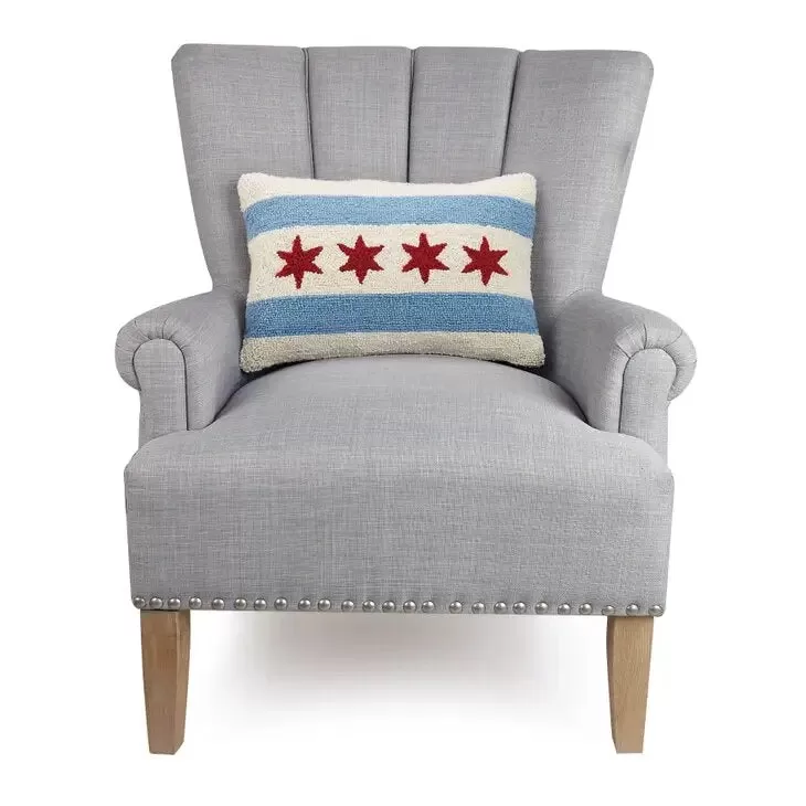 Chicago Flag Hook Pillow