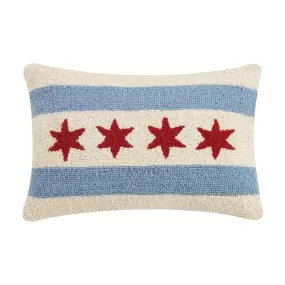 Chicago Flag Hook Pillow