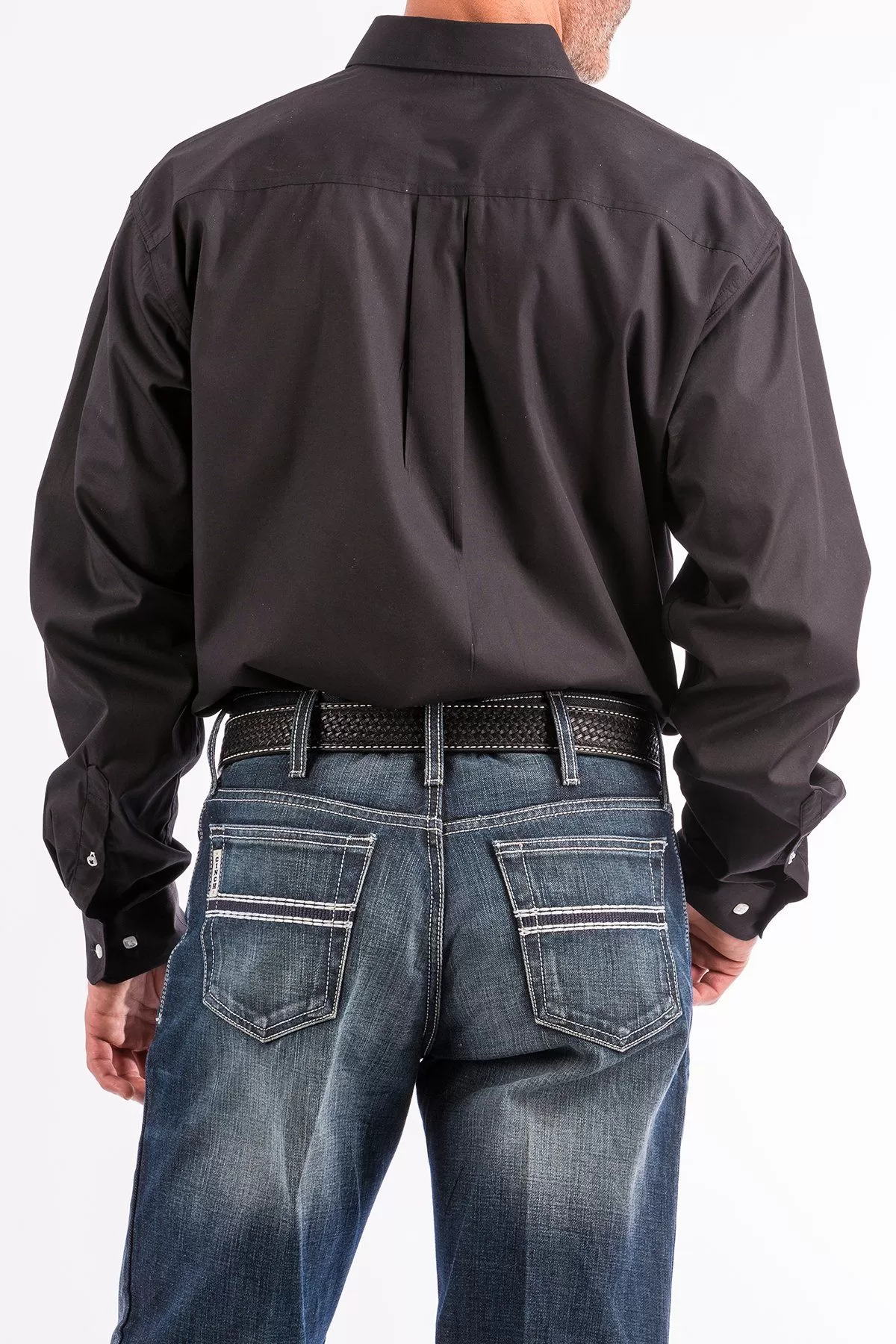 Cinch Mens Solid Black Shirt