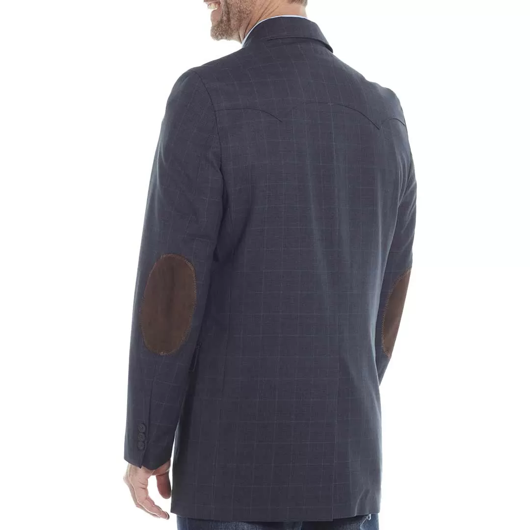 Circle S Men's Window Pane Elbow Patch Sport Coat