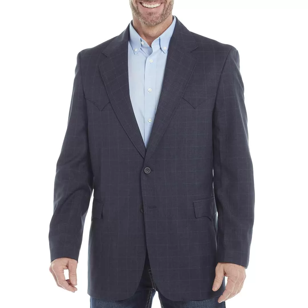 Circle S Men's Window Pane Elbow Patch Sport Coat