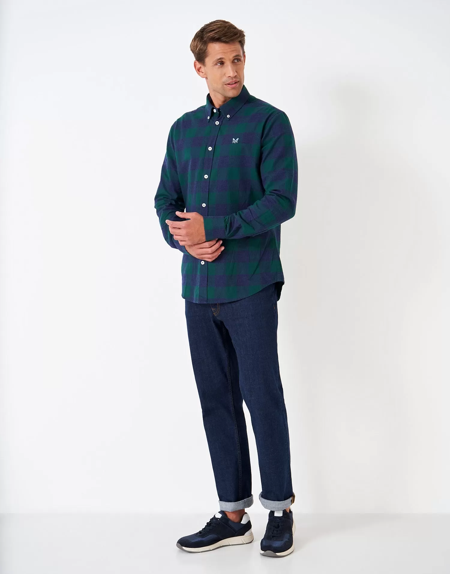 Crew Clothing Mens Brushed 'Timothy' Buffalo Check Shirt