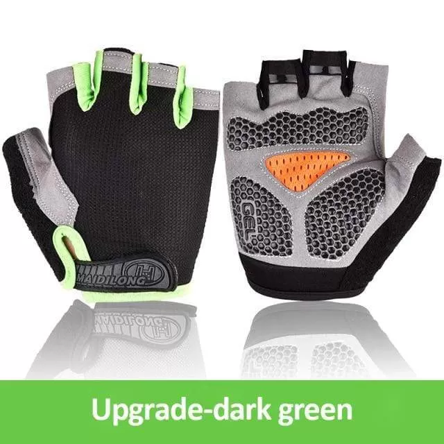 Cycling Gloves Anti-slip Anti-sweat Men Women Half Finger Gloves Breathable Anti-shock Sports Gloves MTB Bike Bicycle Glove