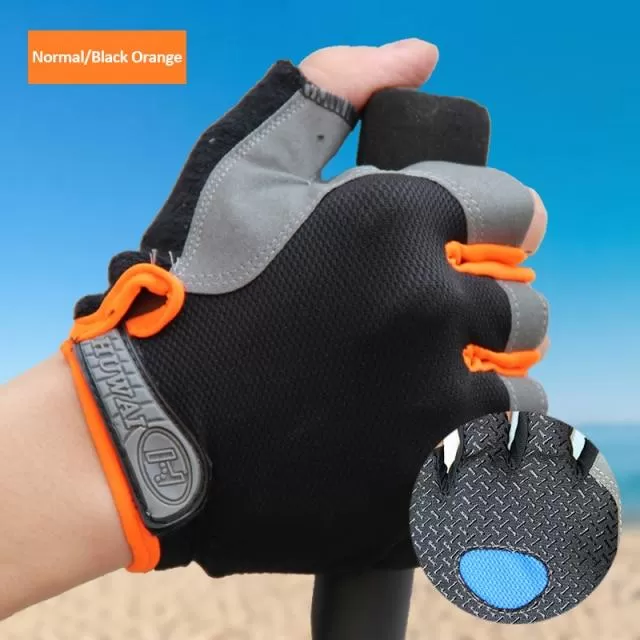 Cycling Gloves Anti-slip Anti-sweat Men Women Half Finger Gloves Breathable Anti-shock Sports Gloves MTB Bike Bicycle Glove