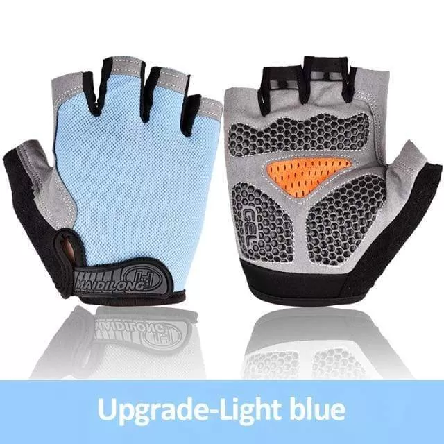 Cycling Gloves Anti-slip Anti-sweat Men Women Half Finger Gloves Breathable Anti-shock Sports Gloves MTB Bike Bicycle Glove