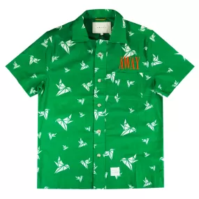 Deckard Oragami Button Up (Green) /D2