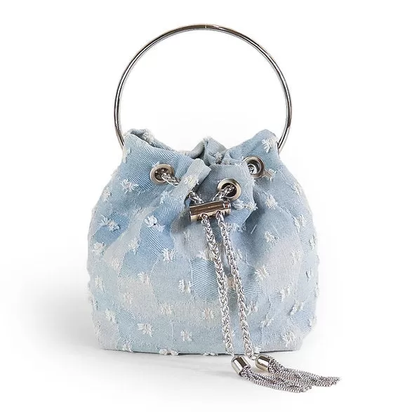 Denim Bucket Bag