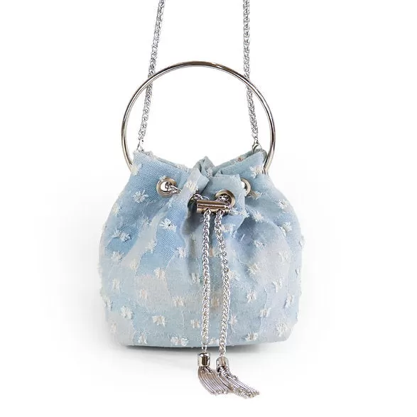 Denim Bucket Bag