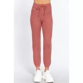 Drawstring Sweater Long Pants