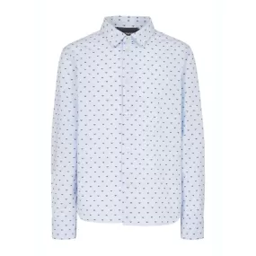 Emporio Armani Boys Blue Eagle Print Dress Shirt_3R4C86-1K0BZ