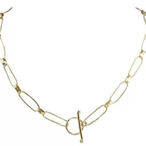 Ena Large Link T Bar Necklace