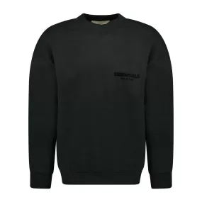 FEAR OF GOD ESSENTIALS ESSENTIALS CREW NECK SWEATSHIRT BLACK