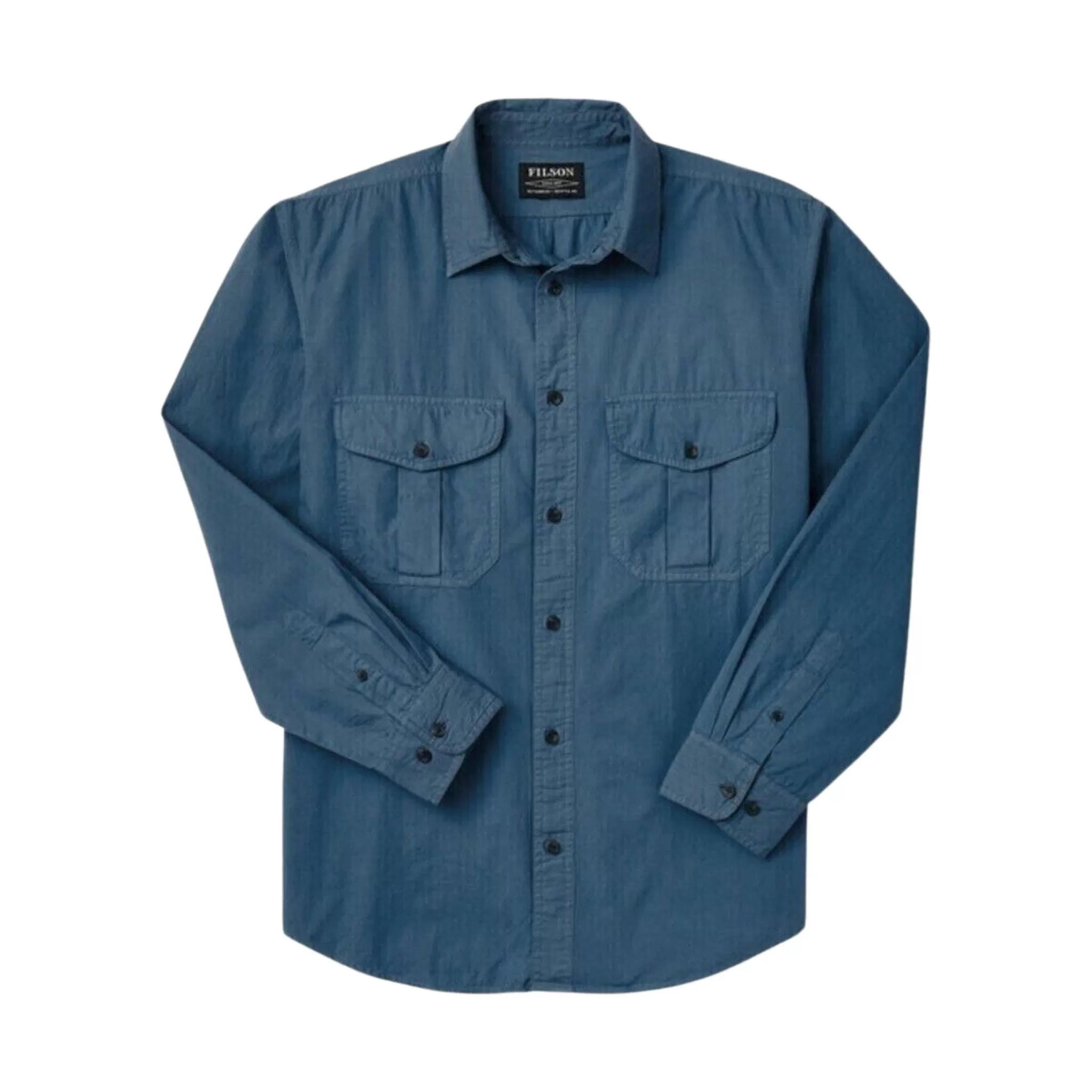 Filson Men's Washed Feather Cloth Shirt - Teal