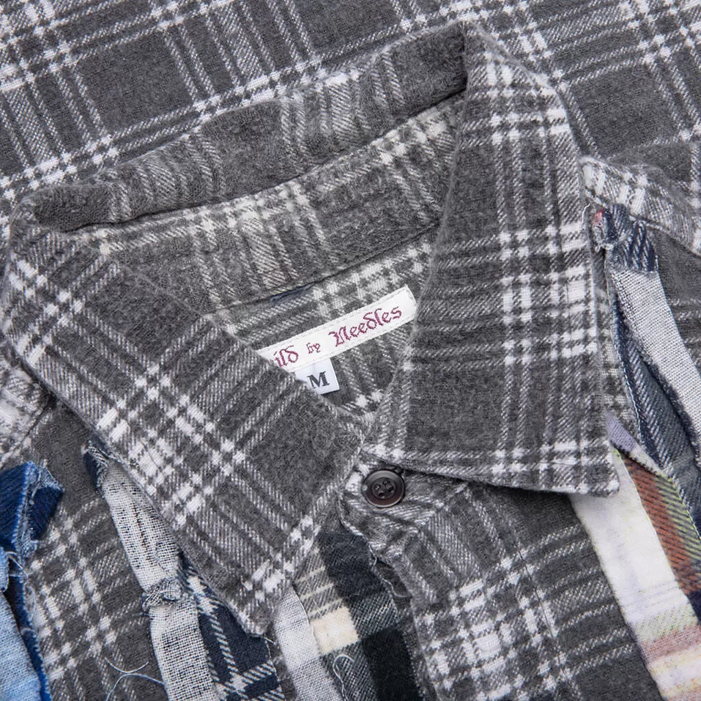 Flannel Shirt Ribbon Shirt - Assorted