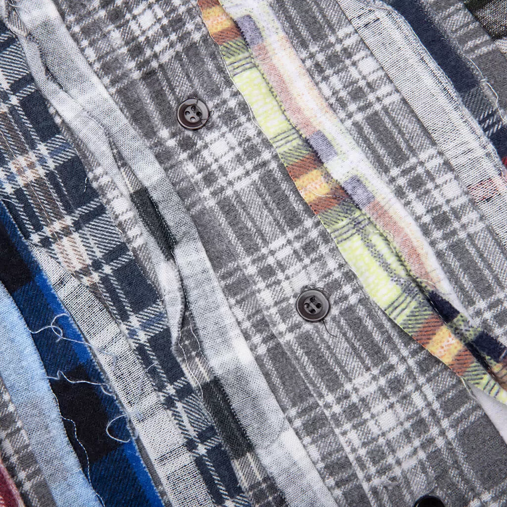 Flannel Shirt Ribbon Shirt - Assorted