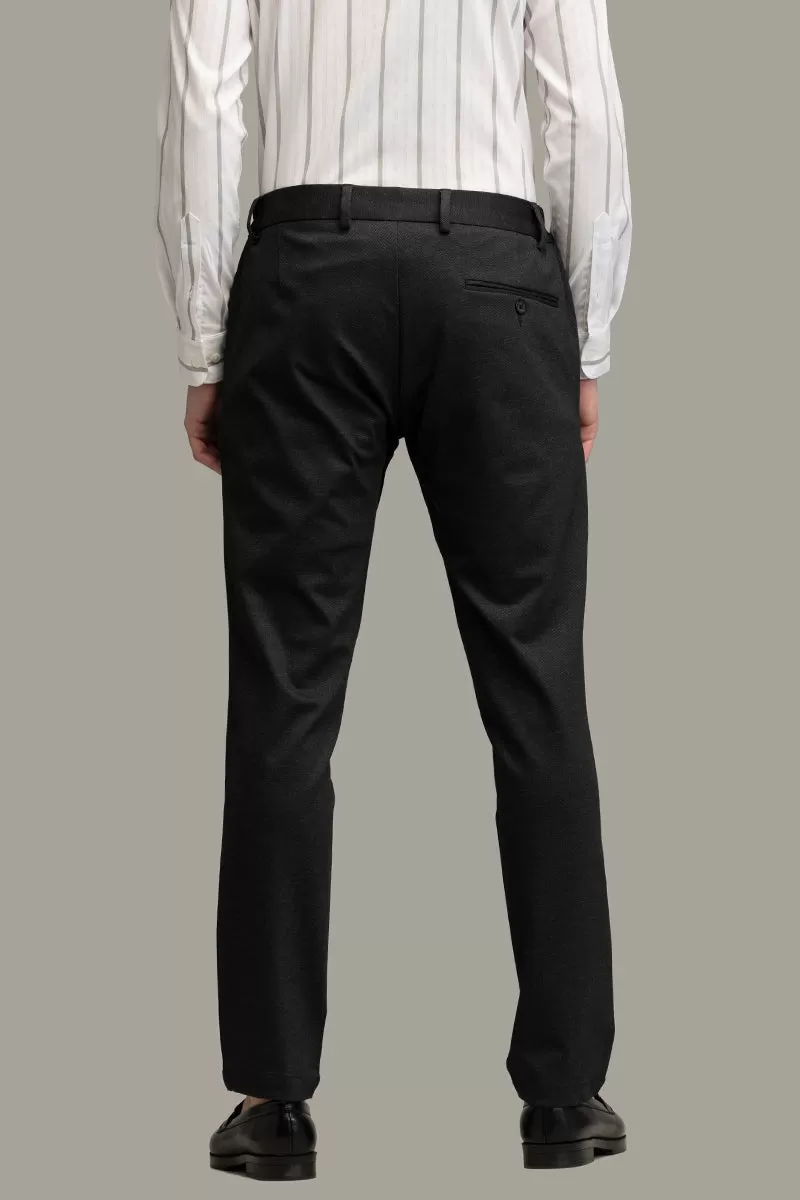 Formal Flair Black Suit Trouser