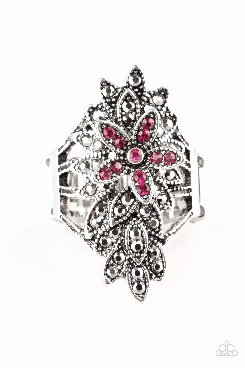 Formal Floral - Pink Paparazzi Ring