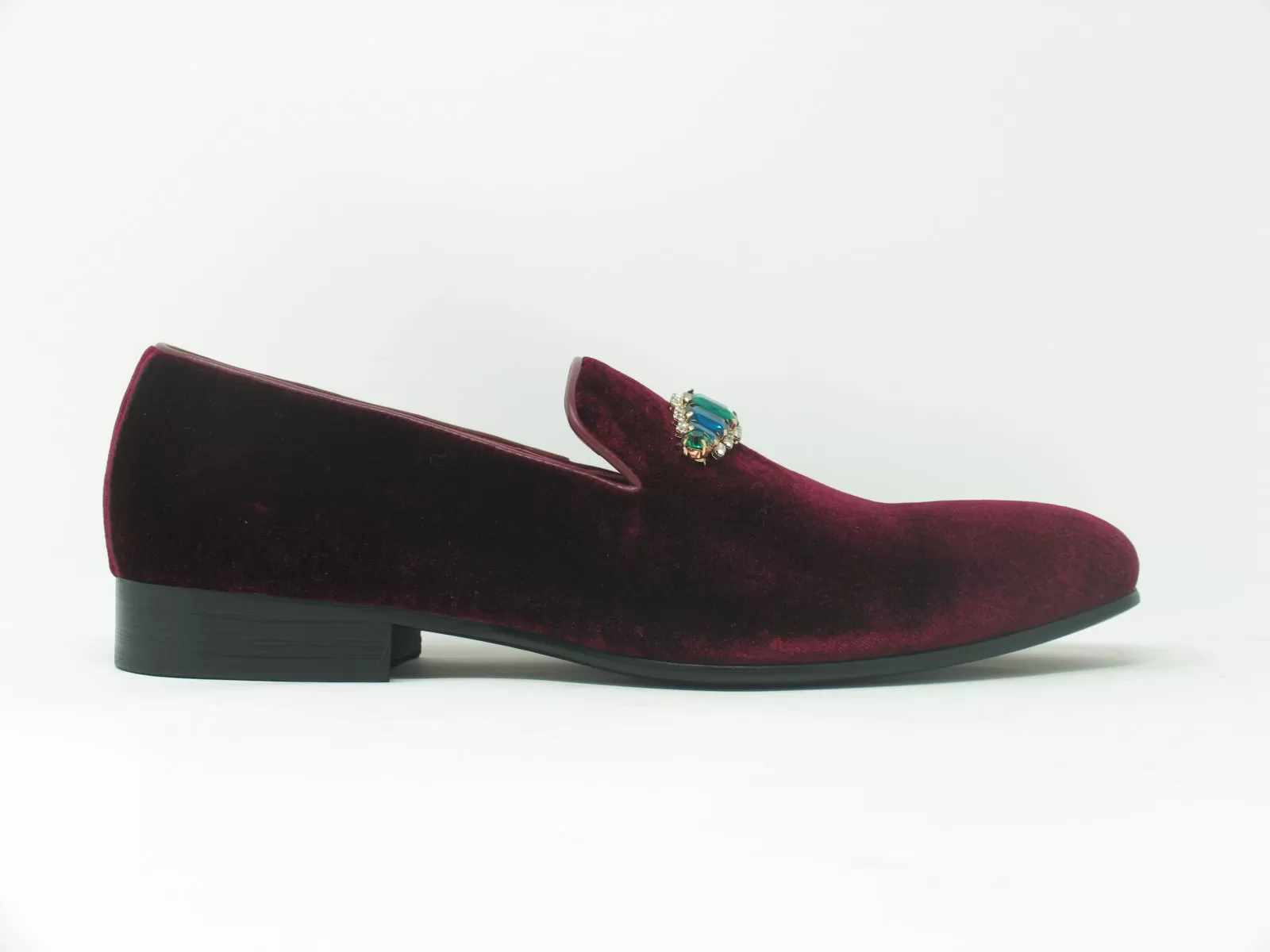 Formal Velvet Loafer with studs