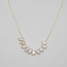 Fresh Accessories - Necklace Gold Pearl