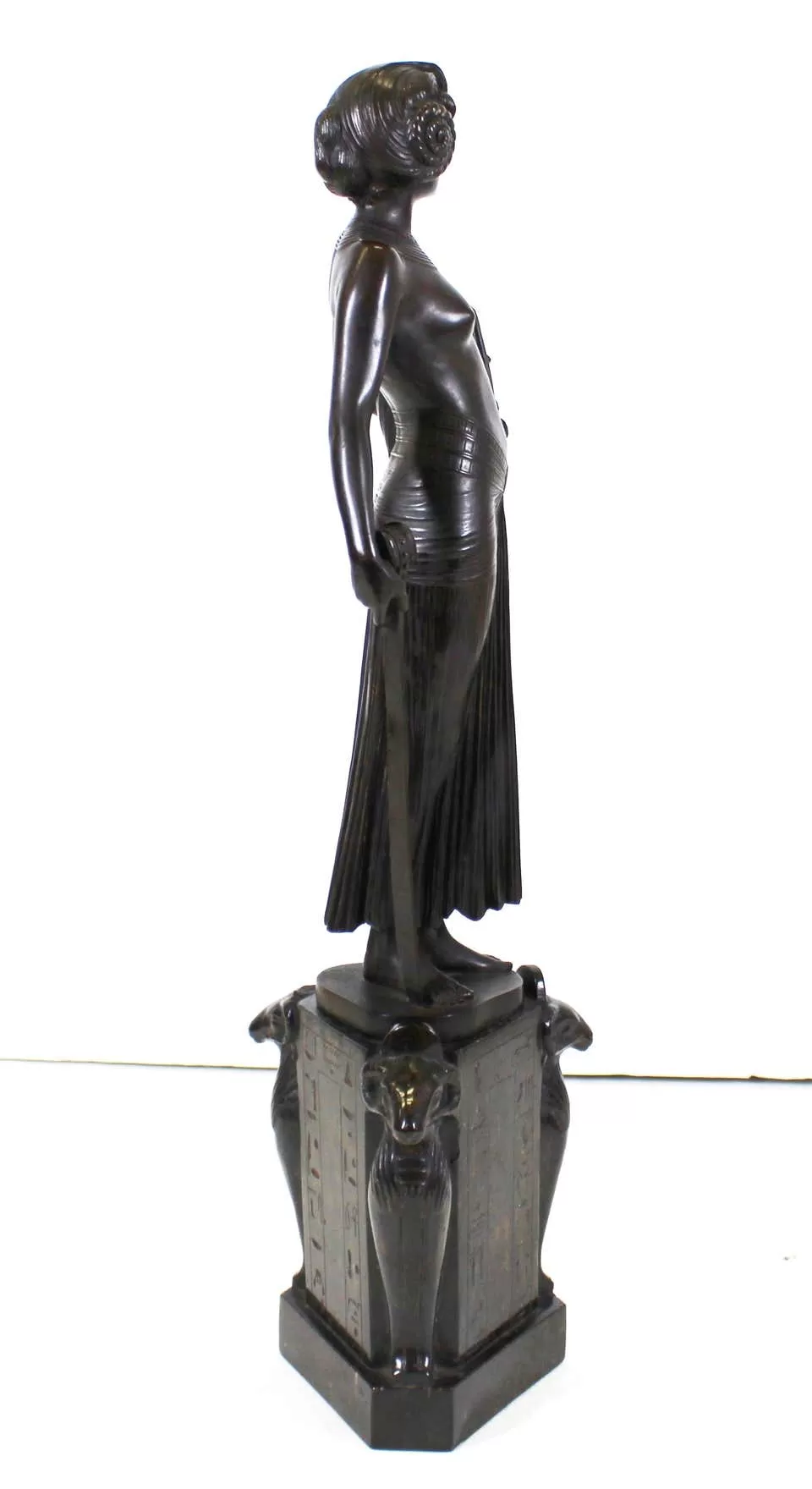 Fritz Christ German Jugendstil 'Judith' Bronze Sculpture on Marble Base