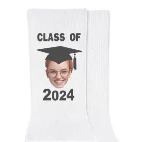 Graduation Photo Socks for the Class of 2024