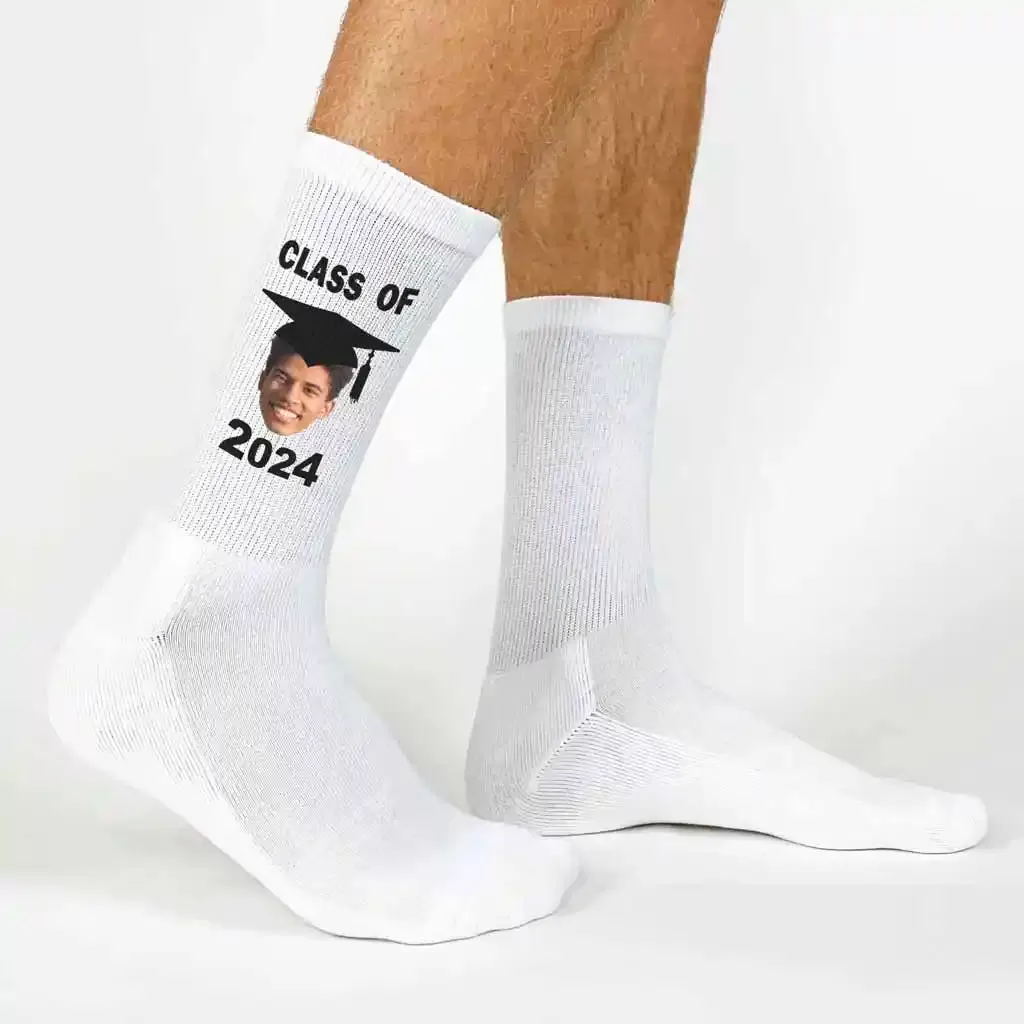 Graduation Photo Socks for the Class of 2024